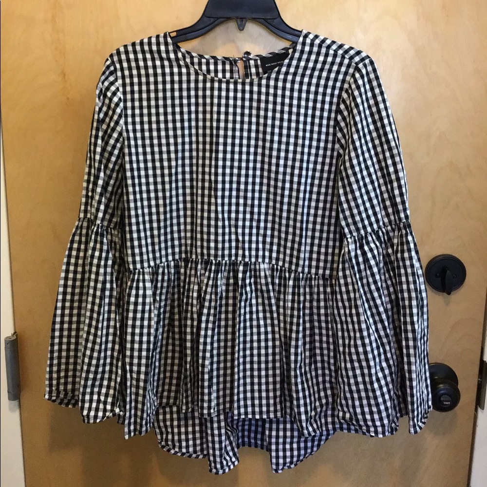 Who What Wear Peplum Top